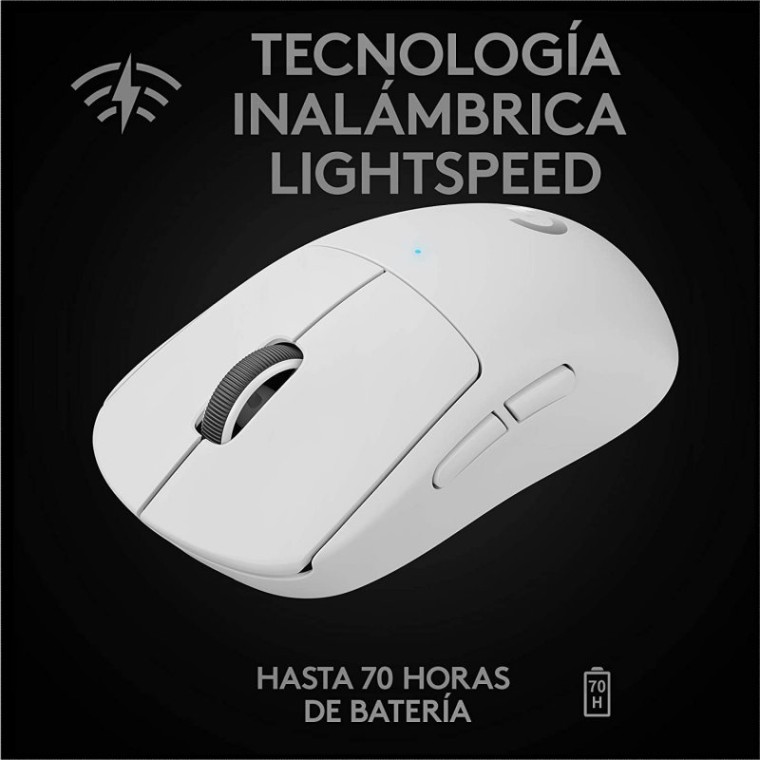 Logitech Pro X Superlight Ratón Gaming 25600DPI Blanco