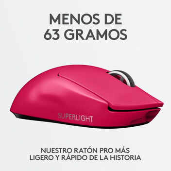 Logitech Pro X Superlight Ratón Gaming 25600DPI Rosa Logitech Pro X Superlight Ratón Gaming 25600DPI Rosa