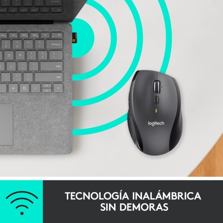 Logitech M705 Marathon Mouse Ratón Inalámbrico 1000 DPI