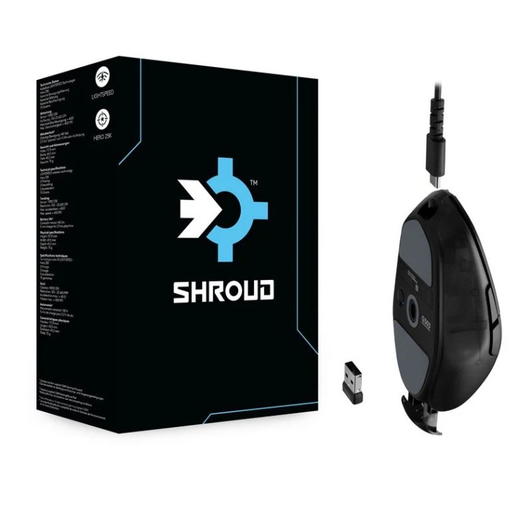 Logitech G303 Shroud Edition Ratón Gaming Inalámbrico 25000 DPI Negro