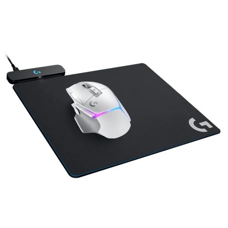 Logitech G502 X Plus Ratón Inalámbrico RGB Blanco 25600DPI + Alfombrilla con Carga Inalámbrica Power