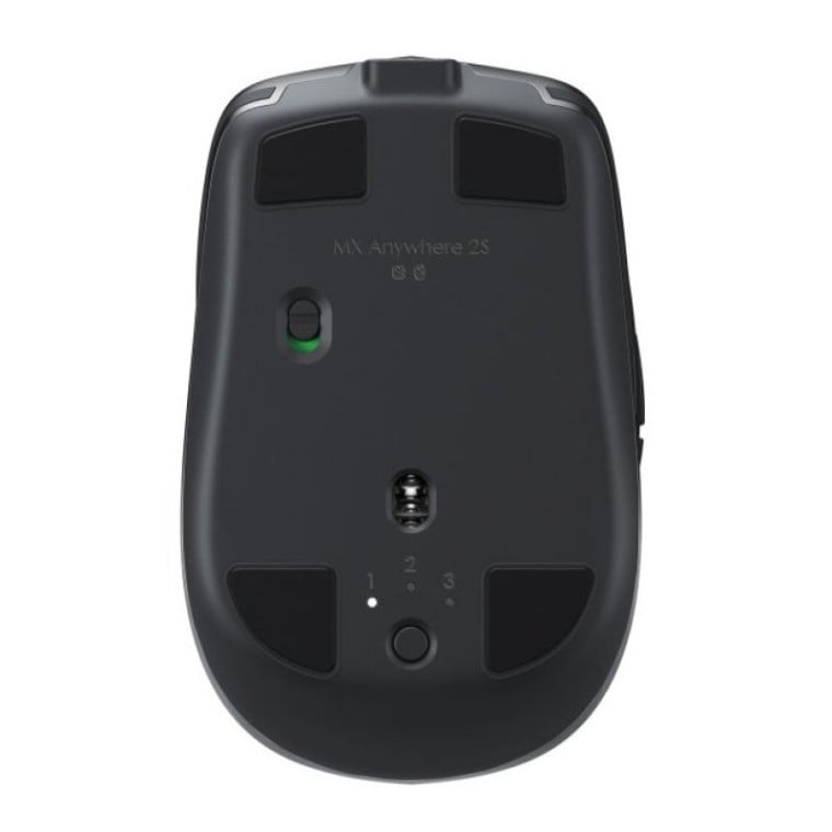 Logitech MX Anywhere 2S Ratón Inalámbrico Láser 4000 DPI Gris/Negro