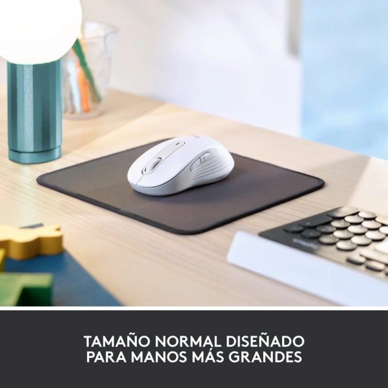 Logitech Signature M650 L Ratón Óptico Inalámbrico 2000DPI Blanco