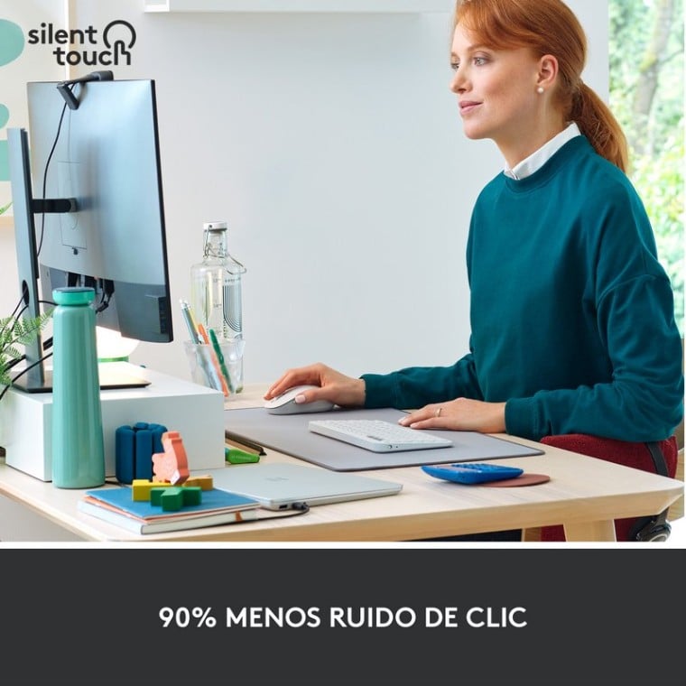 Logitech Signature M650 L Ratón Óptico Inalámbrico 2000DPI Blanco