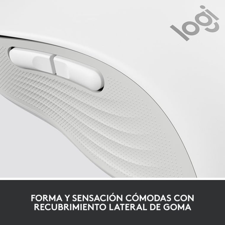 Logitech Signature M650 L Ratón Óptico Inalámbrico 2000DPI Blanco