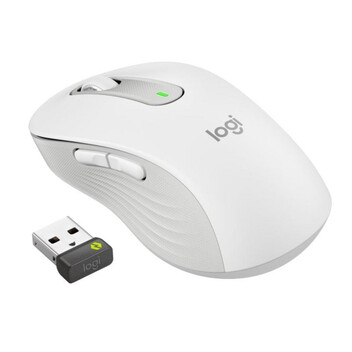 Ratón Logitech Signature M650 L for Business inalámbrico 4000 DPI SmartWheel Bluetooth blanco