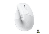 Logitech Lift Ratón Inalámbrico Vertical para Diestros 4000 DPI Blanco