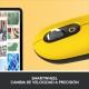 Logitech POP Ratón Inalámbrico Emoji Personalizable 4000DPI Amarillo