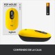 Logitech POP Ratón Inalámbrico Emoji Personalizable 4000DPI Amarillo