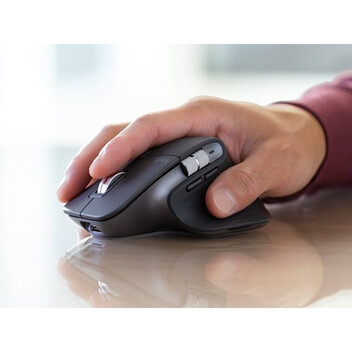Ratón Logitech inalámbrico 8000 DPI 7 botones programables Darkfield Grafito