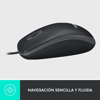 Logitech M100 Ratón Ambidiestro USB 1000 DPI Negro