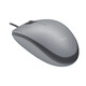 Ratón Logitech con cable 1000 DPI Silent ambidiestro grafito ruedas silenciosas
