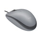 Ratón Logitech con cable 1000 DPI Silent ambidiestro grafito ruedas silenciosas