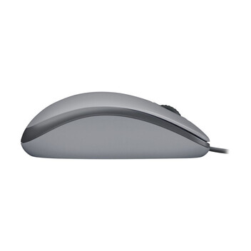 Ratón Logitech con cable 1000 DPI Silent ambidiestro grafito ruedas silenciosas