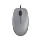 Ratón Logitech con cable 1000 DPI Silent ambidiestro grafito ruedas silenciosas