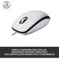 Logitech M100 Ratón Ambidiestro USB 1000 DPI Blanco Logitech M100 Ratón Ambidiestro USB 1000 DPI Blanco
