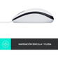 Logitech M100 Ratón Ambidiestro USB 1000 DPI Blanco Logitech M100 Ratón Ambidiestro USB 1000 DPI Blanco