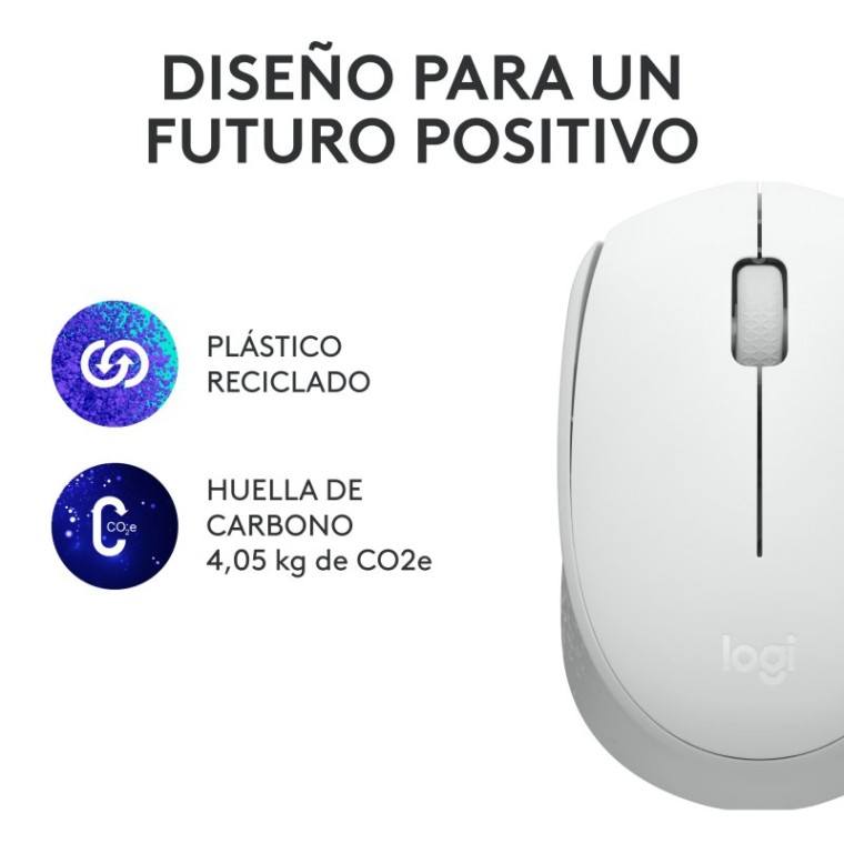 Logitech M171 Ratón Inalámbrico Blanco