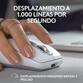 Logitech MX Anywhere 3S Ratón Inalámbrico Bluetooth Compacto Silencioso 8000 DPI Blanco
