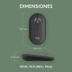 Logitech Pebble Mouse 2 M350s Ratón Inalámbrico Grafito 4000 DPI