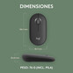 Logitech Pebble Mouse 2 M350s Ratón Inalámbrico Grafito 4000 DPI Logitech Pebble Mouse 2 M350s Ratón Inalámbrico Grafito 4000 DPI