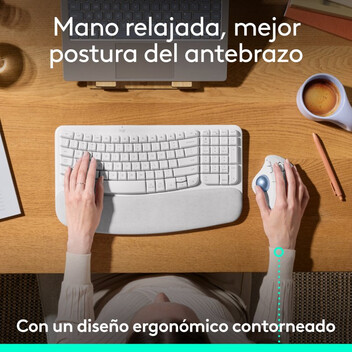 Logitech Ergo Series ERGO M575S Ratón Inalámbrico Bluetooth Trackball 2000 DPI Blanco