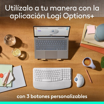 Logitech Ergo Series ERGO M575S Ratón Inalámbrico Bluetooth Trackball 2000 DPI Blanco