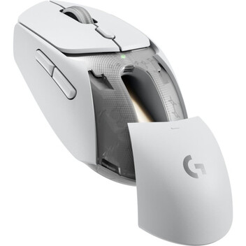 Ratón Logitech inalámbrico 2560 DPI RF Wireless Bluetooth HERO 25K Blanco Ratón Logitech inalámbrico 2560 DPI RF Wireless Bluetooth HERO 25K Blanco