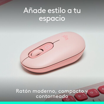 Logitech Pop Mouse Ratón Inalámbrico Compacto con Función de Emojis Personalizables Rosa Logitech Pop Mouse Ratón Inalámbrico Compacto con Función de Emojis Personalizables Rosa