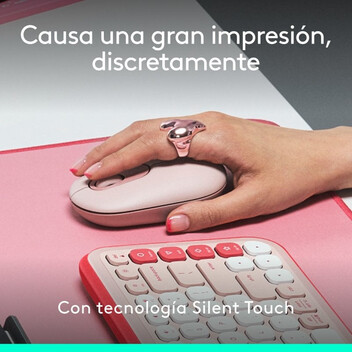 Logitech Pop Mouse Ratón Inalámbrico Compacto con Función de Emojis Personalizables Rosa Logitech Pop Mouse Ratón Inalámbrico Compacto con Función de Emojis Personalizables Rosa