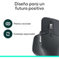 Ratón Logitech MX Master 3S Inalámbrico RF Bluetooth 8000 DPI Grafito Silencioso Ergonómico