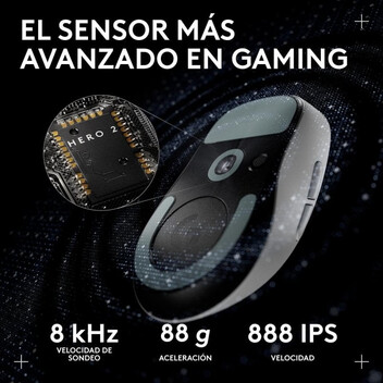 Ratón Logitech PRO X SUPERLIGHT 2c Inalámbrico 44000 DPI Blanco 5 Botones USB-C Ratón Logitech PRO X SUPERLIGHT 2c Inalámbrico 44000 DPI Blanco 5 Botones USB-C