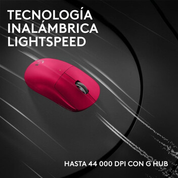 Ratón Logitech PRO X Superlight 2c Inalámbrico 44000 DPI Rosa Ultra Ligero USB-C 5 Botones Ratón Logitech PRO X Superlight 2c Inalámbrico 44000 DPI Rosa Ultra Ligero USB-C 5 Botones