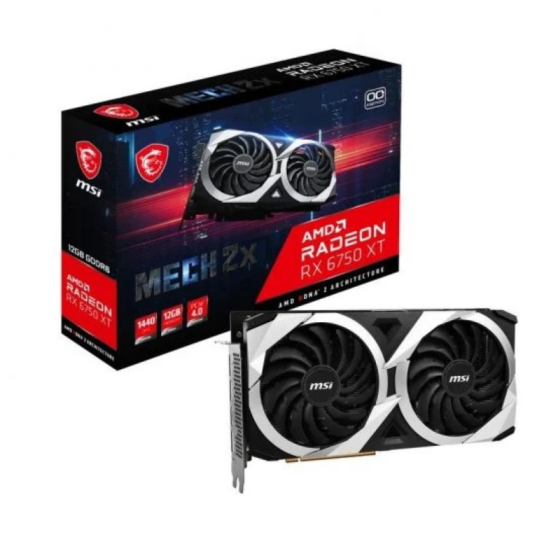 MSI AMD Radeon RX 6750XT MECH 2X OC 12GB GDDR6