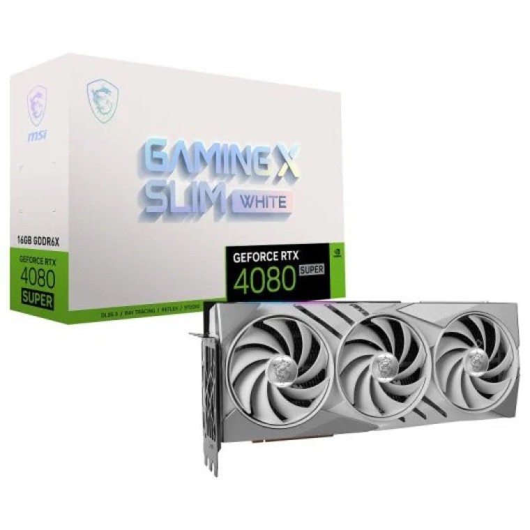 MSI GeForce RTX 4080 SUPER GAMING X SLIM White 16GB GDDR6X DLSS3