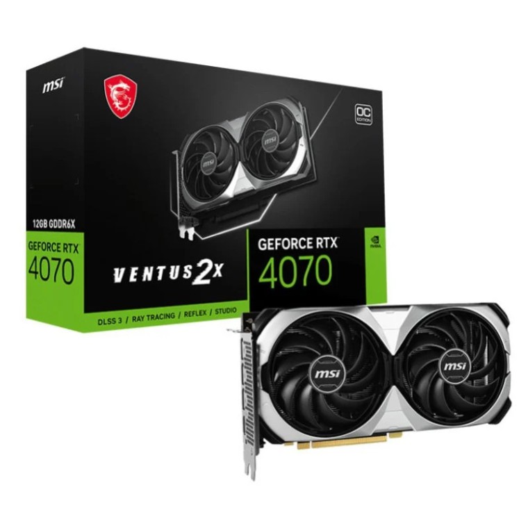 MSI GeForce RTX 4070 VENTUS 2X OC 12GB GDDR6X DLSS3