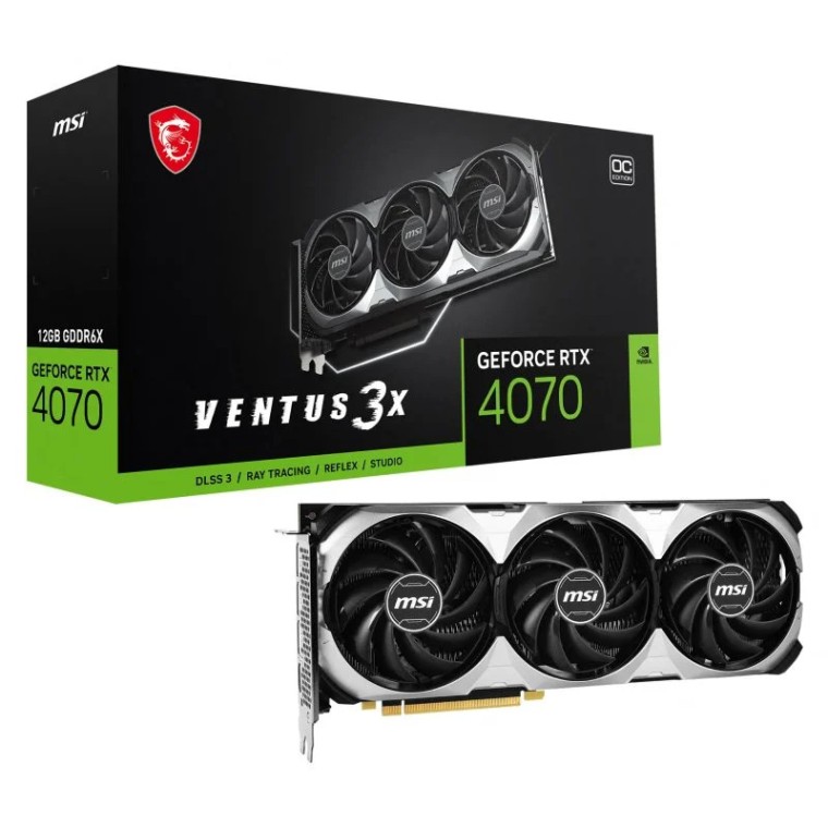 MSI GeForce RTX 4070 VENTUS 3X OC 12GB GDDR6X DLSS3