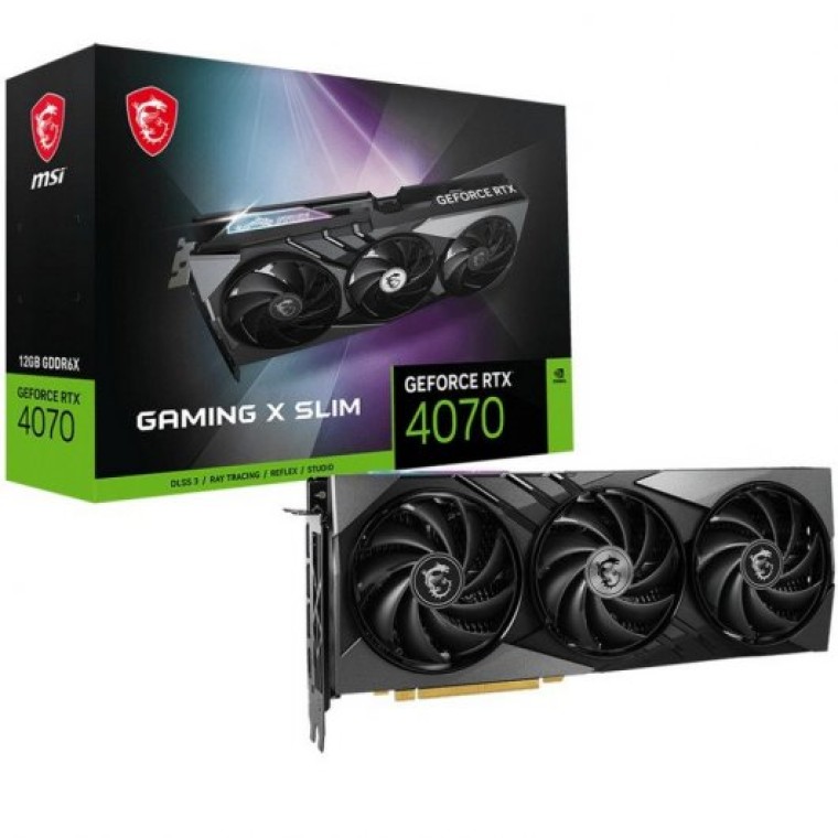 MSI GeForce RTX 4070 GAMING X SLIM 12GB GDDR6X DLSS 3