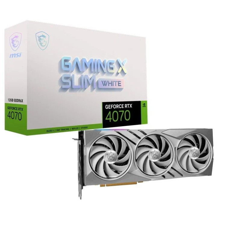 MSI GeForce RTX 4070 GAMING X SLIM White Edition 12GB GDDR6 DLSS3