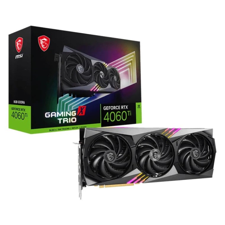 MSI GeForce RTX 4060 Ti GAMING X TRIO 8GB GDDR6 DLSS3