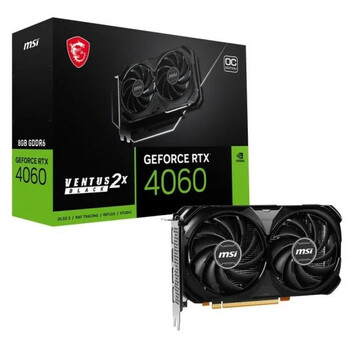 MSI GeForce RTX 4060 VENTUS 2X BLACK OC 8GB GDDR6 DLSS3 MSI GeForce RTX 4060 VENTUS 2X BLACK OC 8GB GDDR6 DLSS3