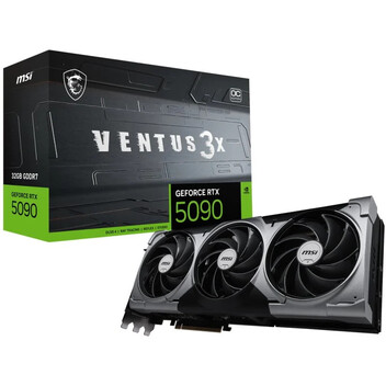 Tarjeta Gráfica MSI GeForce RTX 5090 VENTUS 3X OC 32GB GDDR7 Reflex 2 RTX AI DLSS4 Tarjeta Gráfica MSI GeForce RTX 5090 VENTUS 3X OC 32GB GDDR7 Reflex 2 RTX AI DLSS4