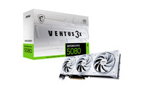 Tarjeta Gráfica MSI GeForce RTX 5080 VENTUS 3X OC WHITE 16GB GDDR7 DLSS4
