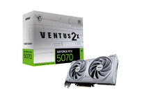 Tarjeta Gráfica MSI GeForce RTX 5070 VENTUS 2X OC 12GB GDDR7 Reflex 2 RTX AI DLSS4 Blanca