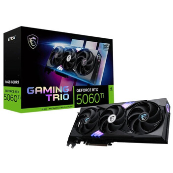 Tarjeta Gráfica MSI GeForce RTX 5060 Ti GAMING TRIO OC 16GB GDDR7 Reflex 2 RTX AI DLSS4