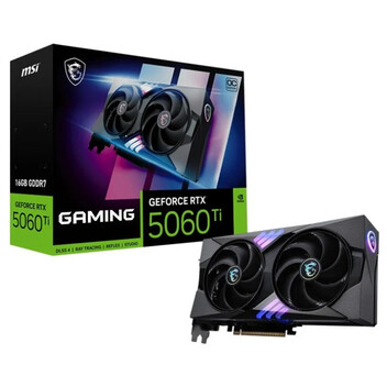 Tarjeta Gráfica MSI GeForce RTX 5060 Ti GAMING OC 16GB GDDR7 Reflex 2 RTX AI DLSS4 Tarjeta Gráfica MSI GeForce RTX 5060 Ti GAMING OC 16GB GDDR7 Reflex 2 RTX AI DLSS4