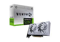 Tarjeta Gráfica MSI GeForce RTX 5060 VENTUS 2X OC 8GB GDDR7 Reflex 2 RTX AI DLSS4 Blanca