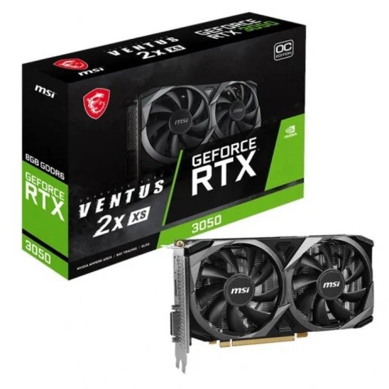 MSI GeForce RTX 3050 VENTUS 2X XS OC 8GB GDDR6