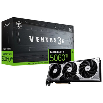 Tarjeta Gráfica MSI GeForce RTX 5060 Ti VENTUS 3X OC 16GB GDDR7 Reflex 2 RTX AI DLSS4 Tarjeta Gráfica MSI GeForce RTX 5060 Ti VENTUS 3X OC 16GB GDDR7 Reflex 2 RTX AI DLSS4