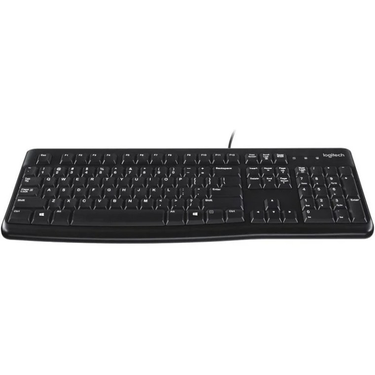 Logitech K120 Teclado USB con Layout Inglés Negro